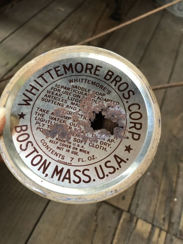 画像2: Vintage Saddle Soap Can WHITTEMORE'S (B076)
