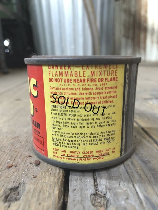 画像3: Vintage Natural PLASTIC WOOD Paint Can (B086)