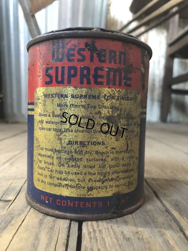 画像4: Vintage Oil Can Western Supreme Top Finish (B058)