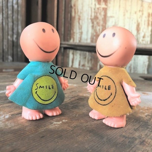 画像6: 60s UNEEDA DOLL HAPEE WEE Smile Face Vinyl Figure Peace Groovy Psychedelic Hippie Happy (M088) 