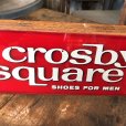 画像3: Vintage Crosby Square Shoes Advertising Store Display Sign (M089) 