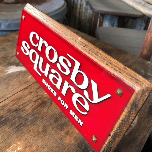 画像5: Vintage Crosby Square Shoes Advertising Store Display Sign (M089)