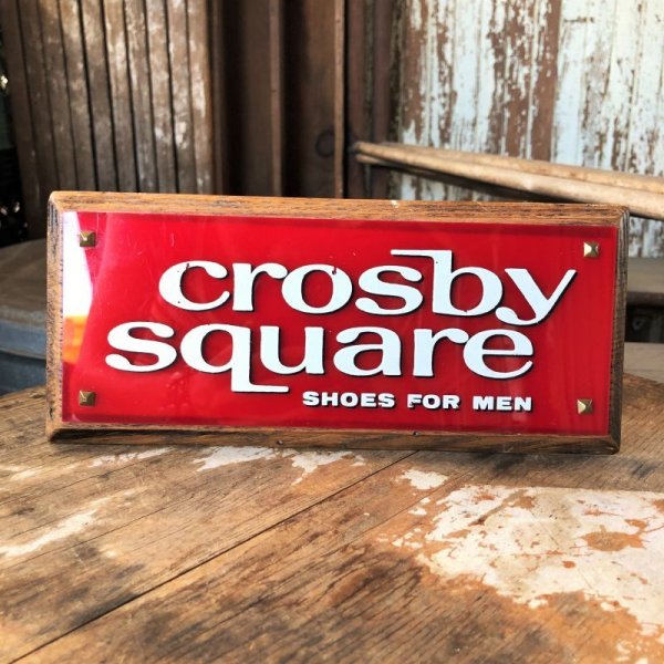 画像17: Vintage Crosby Square Shoes Advertising Store Display Sign (M089)