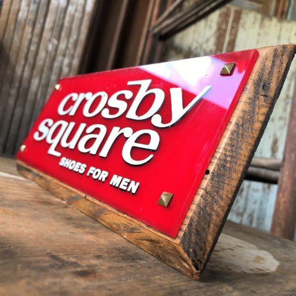 画像16: Vintage Crosby Square Shoes Advertising Store Display Sign (M089)