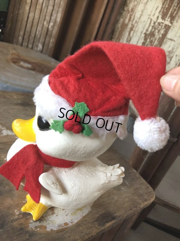 画像5: 70s Vintage Merry Christmas Santa Duck Coin Bank (M100)