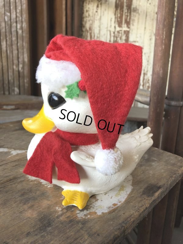 画像6: 70s Vintage Merry Christmas Santa Duck Coin Bank (M100)