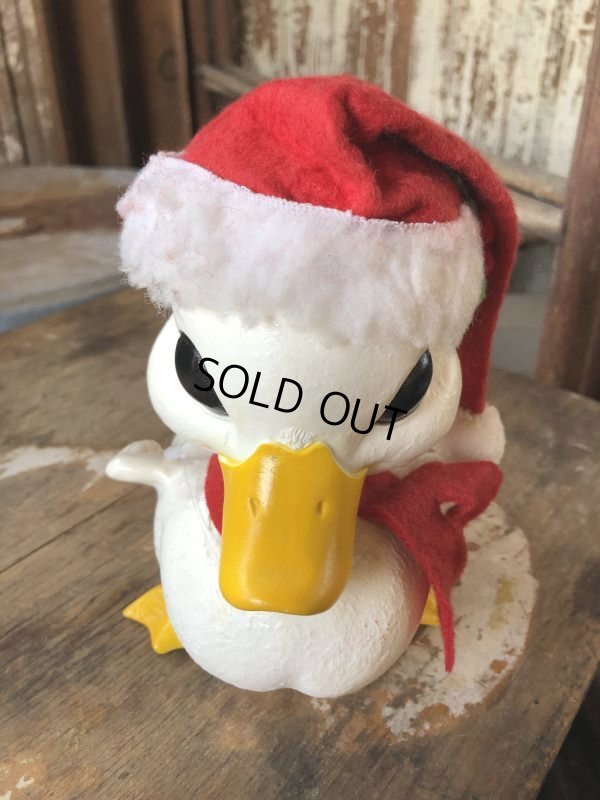 画像4: 70s Vintage Merry Christmas Santa Duck Coin Bank (M100)
