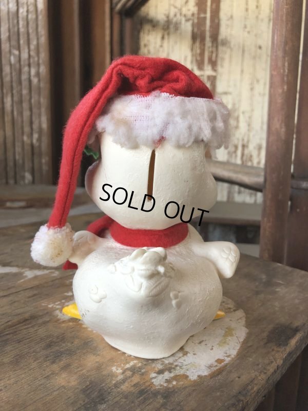 画像7: 70s Vintage Merry Christmas Santa Duck Coin Bank (M100)
