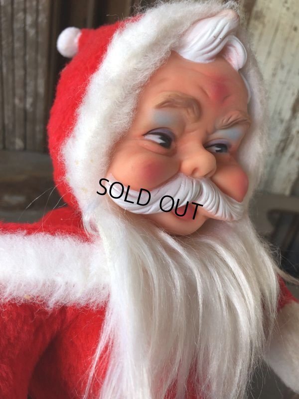 画像2: Vintage Santa Clause Rubber Face Doll 40cm (M101)