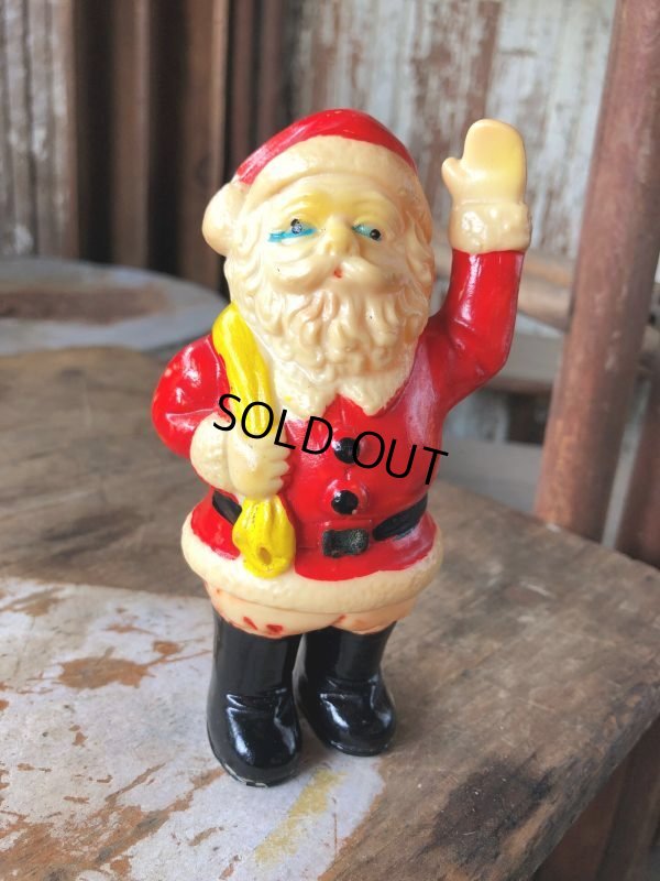 画像1: Vintage Made in Japan Santa Claus Vinyl Doll 14cm (M096) 