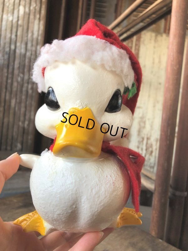 画像9: 70s Vintage Merry Christmas Santa Duck Coin Bank (M100)