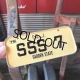 70s Vintage Bicycle License Plate 1979 N.J. SSS 7 GARDEN STATE (M102)