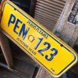 画像2: 70s Vintage Bicycle License Plate 1979 PENNSYLVANIA PEN-123 (M106) (2)