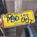 70s Vintage Bicycle License Plate 1979 PENNSYLVANIA PEN-123 (M106)