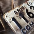 画像3: 60s Vintage Motorcycle License Plate 1960 ARIZ 11632 COM ACC (M109) (3)