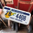 画像1: 70s Vintage Bicycle License Plate 1979 WEST VIRGINIA 2B-4408  (M104) (1)