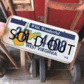 70s Vintage Bicycle License Plate 1979 WEST VIRGINIA 2B-4408  (M104)