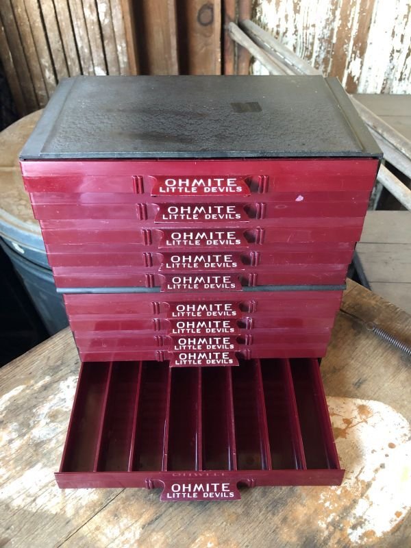 画像6: 40s Advertising Ohmite Little Devils 10 Drawer Store Display Resistor Case Cabinet (M110) 