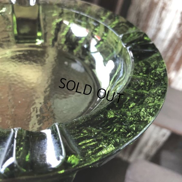 画像4: Vintage Mid Century Glass Ashtray Green (M133) 