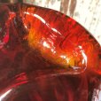 画像2: Vintage Mid Century Glass Ashtray Red (M132)  (2)