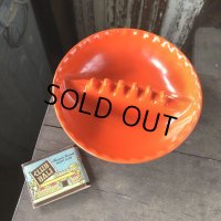 Vintage Mid Century Melamine Ashtray Orange (M130) 