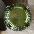 画像5: Vintage Mid Century Glass Ashtray Green (M133) 