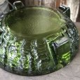 画像6: Vintage Mid Century Glass Ashtray Green (M133) 