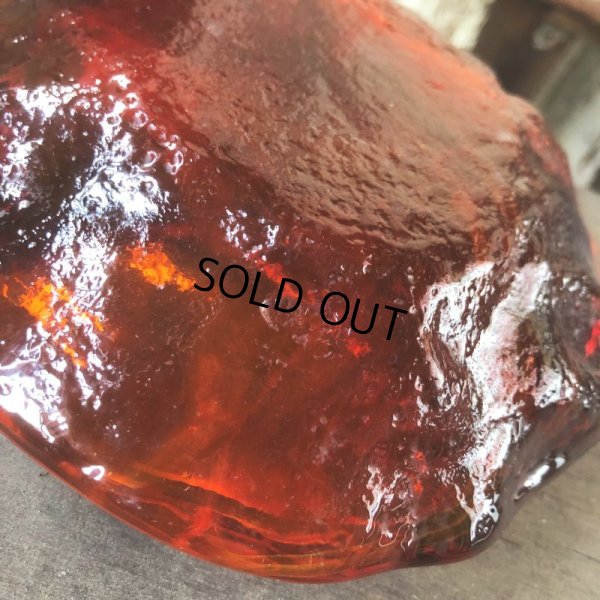 画像6: Vintage Mid Century Glass Ashtray Red (M132) 