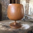 画像3: Vintage Wood Wine Glass (M137) 