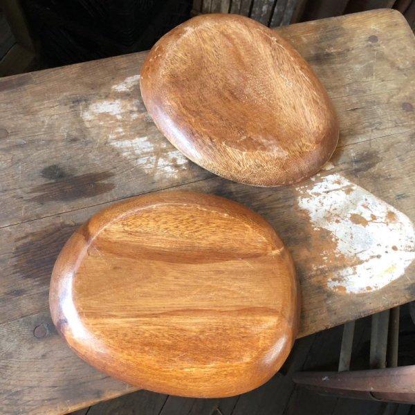 画像4: Vintage Wood Tray L (M141)