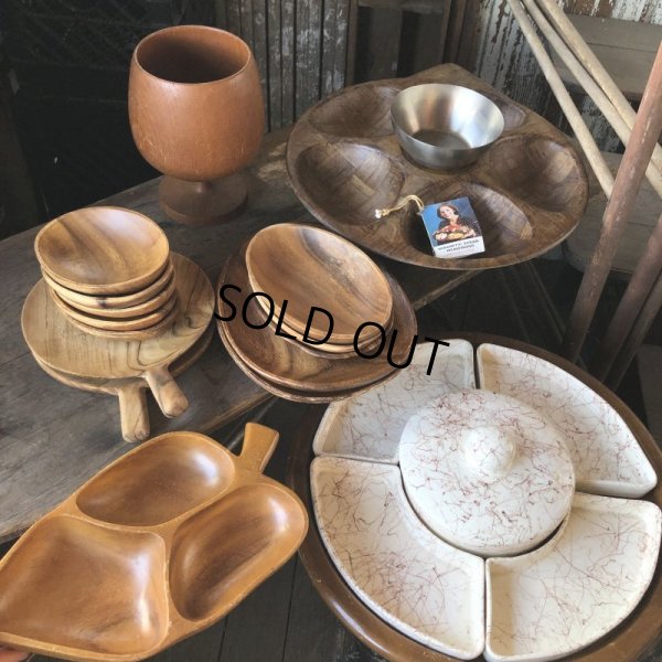 画像8: Vintage Wood Snack Tray (M136) 