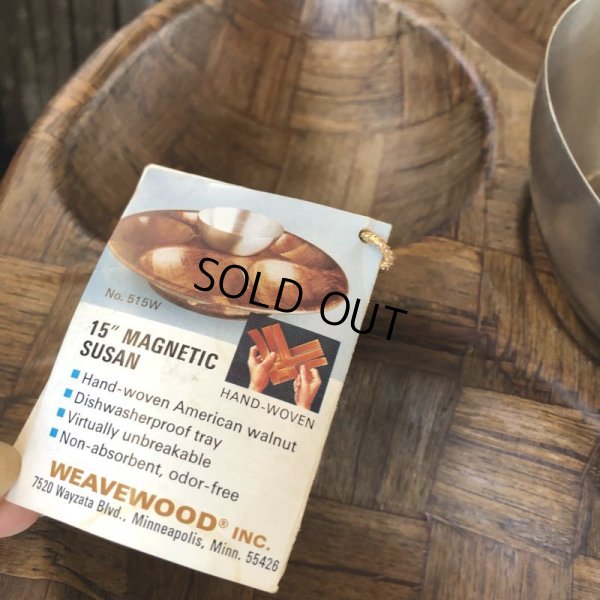 画像4: Vintage WEAVEWOOD Magnetic Hostess Server Serving Tray (M134) 