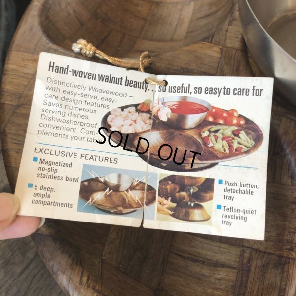 画像3: Vintage WEAVEWOOD Magnetic Hostess Server Serving Tray (M134) 