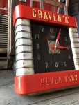 画像4: 30s Vintage Advertising Craven 'A' Cigarettes Store Display Sign Art Deco Wall Clock Smith Sectric (M135) 