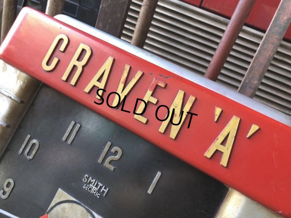 画像11: 30s Vintage Advertising Craven 'A' Cigarettes Store Display Sign Art Deco Wall Clock Smith Sectric (M135) 