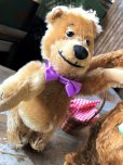 画像14: 1995 Cooperstown Hanna-Barbera Bears Yogi Bear And Boo Boo Mohair Jointed Teddy Bears M.I.B (M141) 