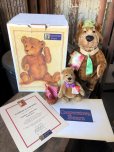 画像1: 1995 Cooperstown Hanna-Barbera Bears Yogi Bear And Boo Boo Mohair Jointed Teddy Bears M.I.B (M141)  (1)