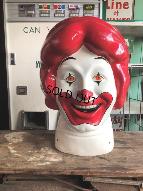 画像1: 70s Vintage McDonalds Balloon Tank Cover Head Ronald (M143) 