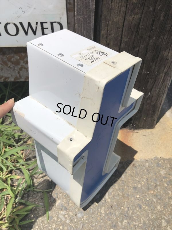 画像4: Vintage Advertising Store Display Letters Sign Blue “ t ” (M022) 