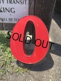 Vintage Advertising Store Display Letters Sign / Red “ O ” (M047) 
