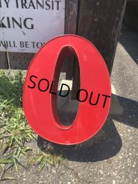 Vintage Advertising Store Display Letters Sign / Red “ O ” (M047) 