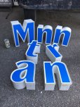 画像6: Vintage Advertising Store Display Letters Sign Blue “ n ” (M023) 