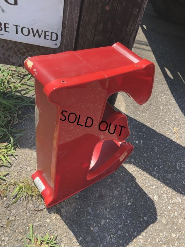 画像7: Vintage Advertising Store Display Letters Sign / Red “ E ” (M052) 