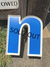Vintage Advertising Store Display Letters Sign Blue “ n ” (M025) 
