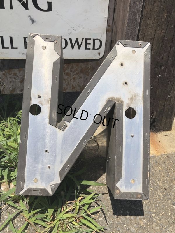 画像3: Vintage Advertising Store Display Letters Sign “ N ” (M018)