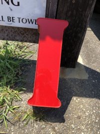 Vintage Advertising Store Display Letters Sign / Red “ I ” (M055) 