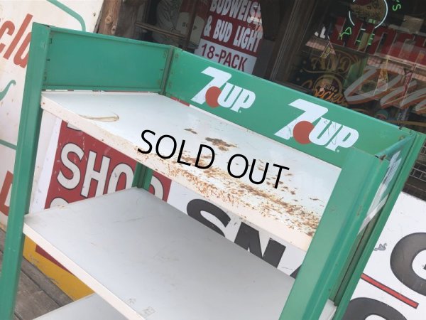 画像11: Vintage Advertising 7-UP Soda Shelf Metal Store Display Rack (M146) 