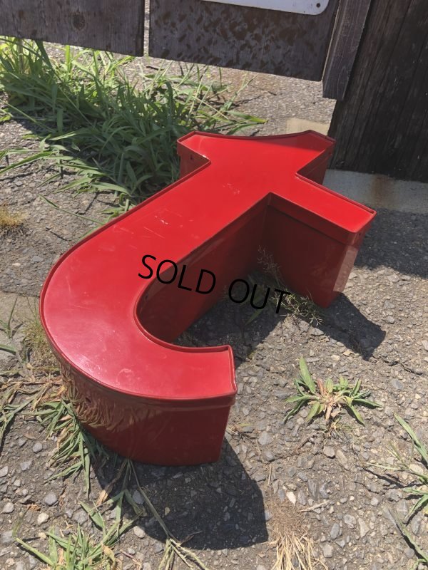 画像5: Vintage Advertising Store Display Letters Sign / Red “ t ” (M058)