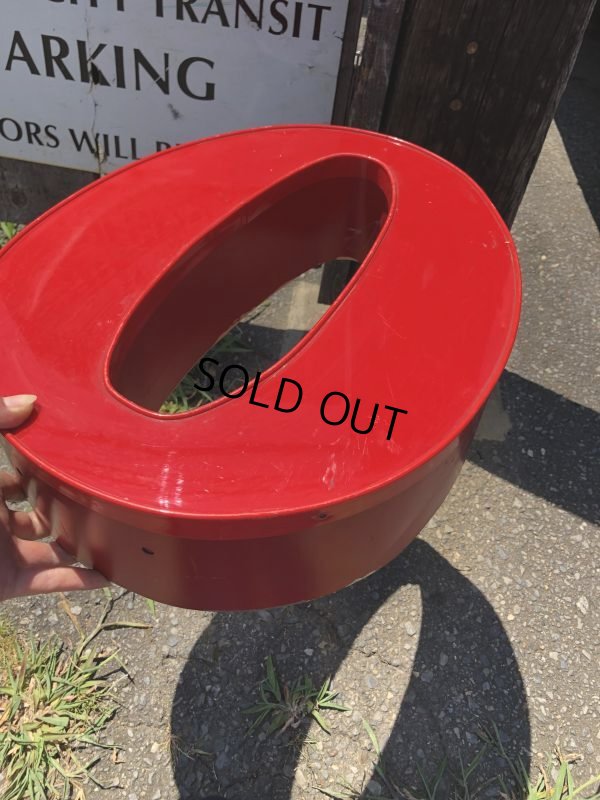 画像6: Vintage Advertising Store Display Letters Sign / Red “ O ” (M047)