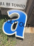 Vintage Advertising Store Display Letters Sign Blue “ a ” (M020) 